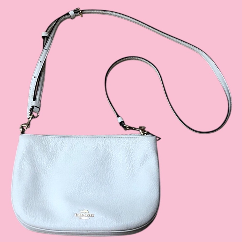 Coach Transformable Crossbody Ivory Off White Leather